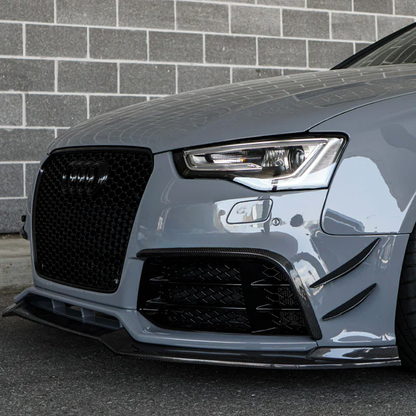 💫ART.7459 Paraurti Anteriore Nero Look RS5 PDC per AUDI A5 2011-2016💫