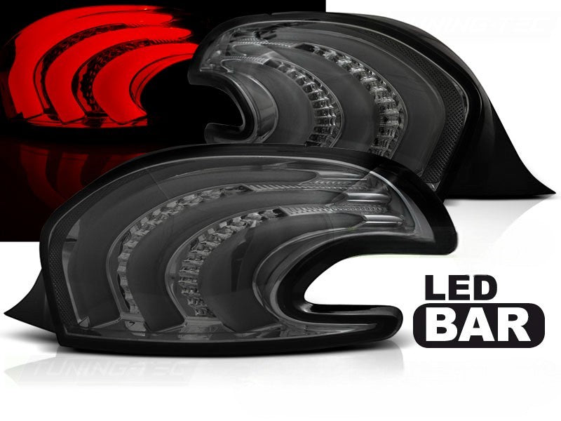 😎FARI POSTERIORI BARRA LED FUMÉ ADATTO PER PEUGEOT 208 12-15😎