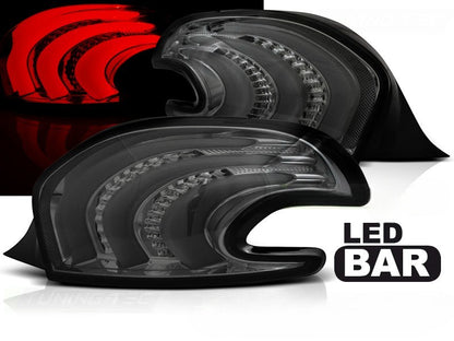 😎FARI POSTERIORI BARRA LED FUMÉ ADATTO PER PEUGEOT 208 12-15😎