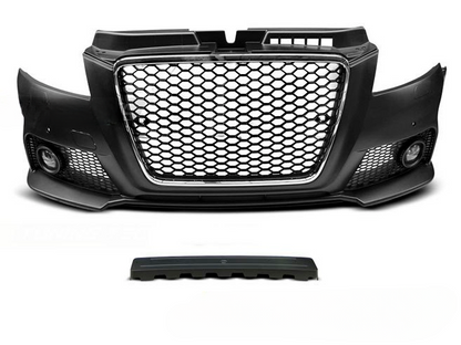 💫ART.7461 Paraurti Anteriore Look RS3 Cromato Nero PDC per AUDI A3 2008-2012💫