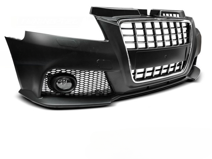 💫ART.7544 Paraurti Anteriore Stile S3 Cromato Nero per AUDI A3 2008-2012💫