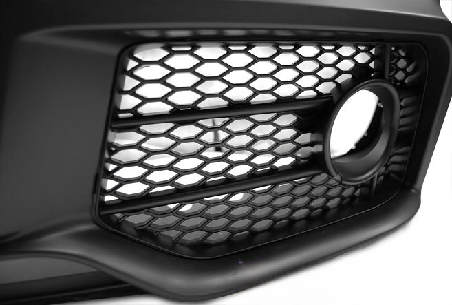 💫ART.7602 Paraurti Anteriore Look S4 Cromato Nero per AUDI A4 04-08💫