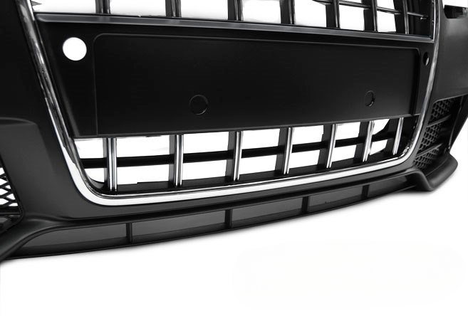 💫ART.7560 Paraurti Anteriore Look S-Line Cromato Nero per AUDI A4 04-08💫