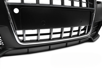 💫ART.7560 Paraurti Anteriore Look S-Line Cromato Nero per AUDI A4 04-08💫