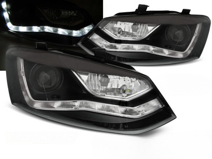 ART.6337  FARI  ANTERIORI  VW POLO 6R 09-03.14 NERI