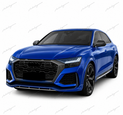 🔥ART.4795 GRIGLIA ANTERIORE SPORTIVA NERO LUCIDO PDC PER AUDI Q8 2018-2023🔥