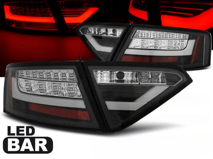 💫 ART.6165 Fanali posteriori LED BAR neri adatti per Audi A5 2007–06.2011 💫