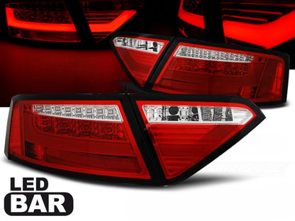 💫 ART.6166 Fanali posteriori LED BAR rosso adatti per Audi A5 2007–06.2011 💫