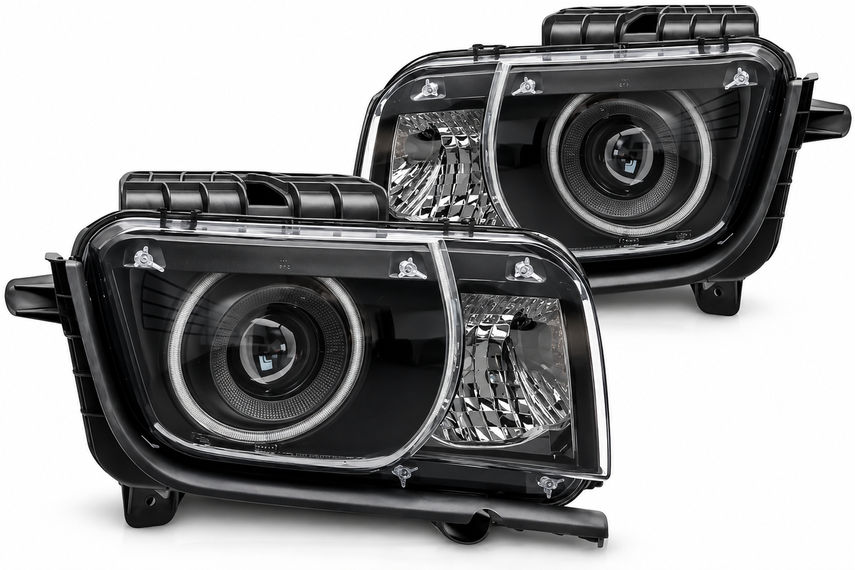 ART.5511 FARI ANTERIORI ADATTO PER CHEVROLET CAMARO 09-13 NERO
