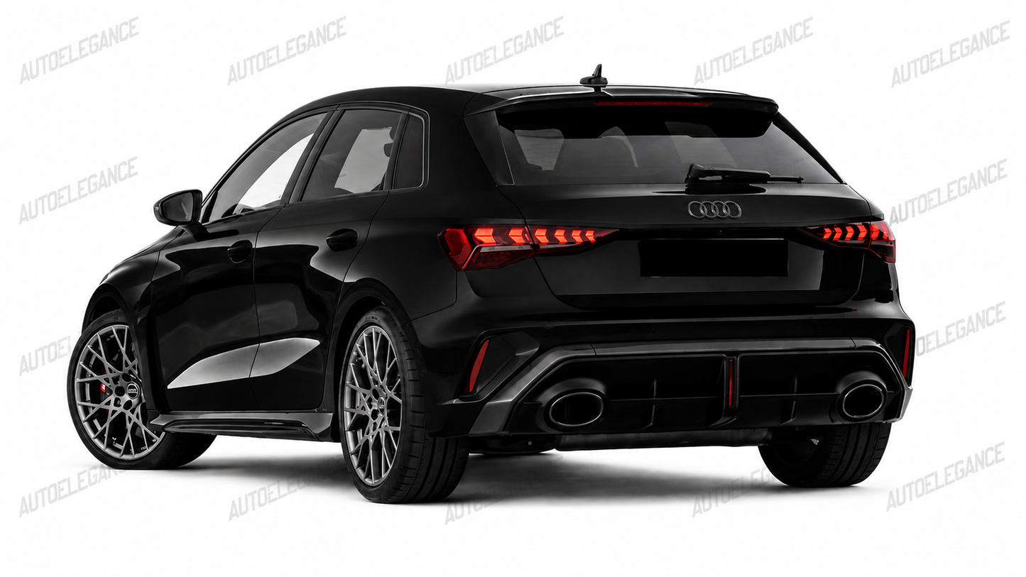 💫ART.10215 DIFFUSORE POSTERIORE PER AUDI A3 8Y 25- LOOK RS3💫