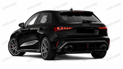 💫ART.10215 DIFFUSORE POSTERIORE PER AUDI A3 8Y 25- LOOK RS3💫