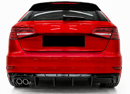 💕ART.1733 Diffusore rs3 per audi a3 8v 2017+ restyling solo paraurti standard💕