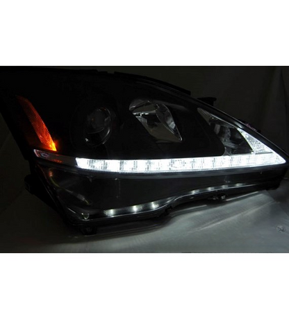 💕 Fari Anteriori Adatto per Lexus IS II 06-13 LED DRL Neri 💕