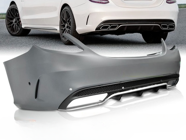 💫ART.7699 Paraurti Posteriore Look C63 AMG per MERCEDES Classe C 2014+💫