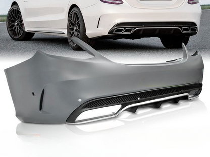 💫ART.7699 Paraurti Posteriore Look C63 AMG per MERCEDES Classe C 2014+💫