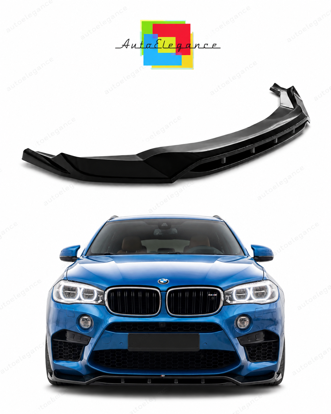 💕 Splitter adatto per  BMW X5 M F85 / X6 M F86  nero lucido 💕