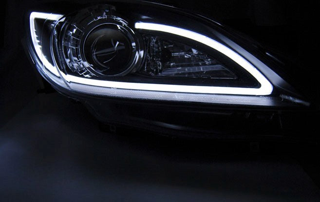 😎FARO ANTERIORE TUBO LUCE NERO ADATTO PER MAZDA 3 03-09😎