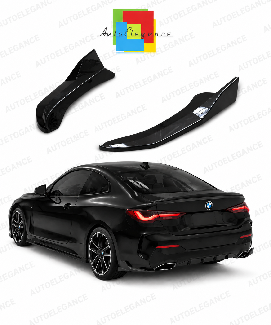 👉Splitter Posteriore Laterale adatto per BMW 4  Coupe G22/G23 M-pack 20-24👈