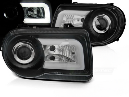 ART.5562 FARI ANTERIORI CHRYSLER 300C 05-10 NERO