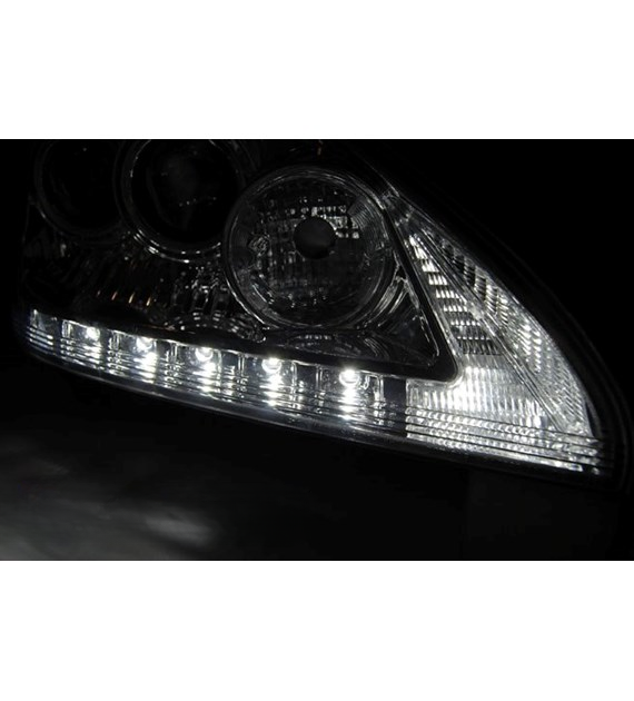 💕 Fari Anteriori Adatto per Lexus RX 330 350 03-08 LED Tube Cromati 💕
