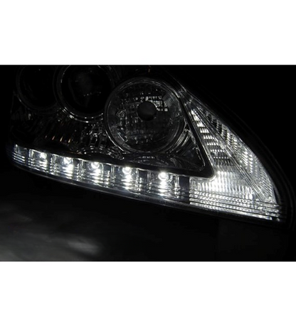 💕 Fari Anteriori Adatto per Lexus RX 330 350 03-08 LED Tube Cromati 💕