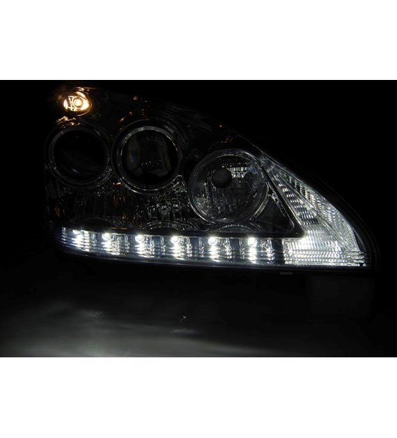 💕 Fari Anteriori Adatto per Lexus RX 330 350 03-08 LED Tube Cromati 💕