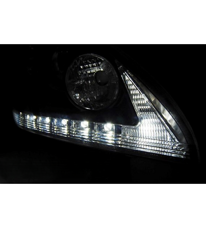 💕 Fari Anteriori Adatto per Lexus RX 330 350 03-08 LED Tube Neri 💕