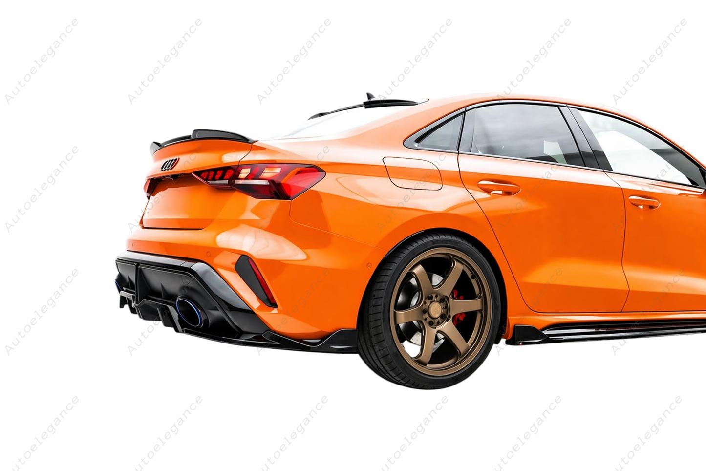 🔥ART.9663 SPLITTER POSTERIORE V.2 ADATTO PER AUDI RS3 BERLINA 8Y FACELIFT🔥