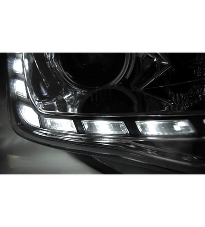 💕 Fari Anteriori Adatti per Seat Ibiza 6J 12-15 True DRL LED Cromati 💕