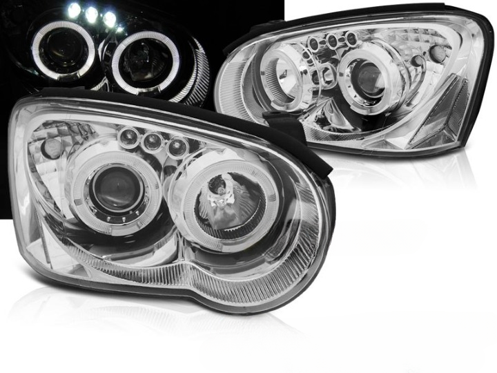 💫ART.6249 FARI OCCHI D'ANGELO CROMATI per SUBARU IMPREZA II GD 2003-2005💫