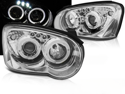 💫ART.6249 FARI OCCHI D'ANGELO CROMATI per SUBARU IMPREZA II GD 2003-2005💫