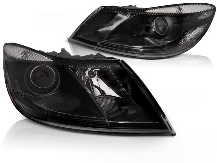 💫ART.6491 LPSK26 FARI ANTERIORI NERI per SKODA OCTAVIA 2009-2012💫