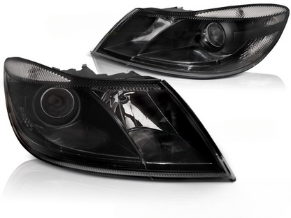 💫ART.6491 LPSK26 FARI ANTERIORI NERI per SKODA OCTAVIA 2009-2012💫