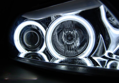 💫ART.6488 LPBMH6 FARI OCCHI D'ANGELO CCFL CHROME per BMW E90/E91 2005-2008💫
