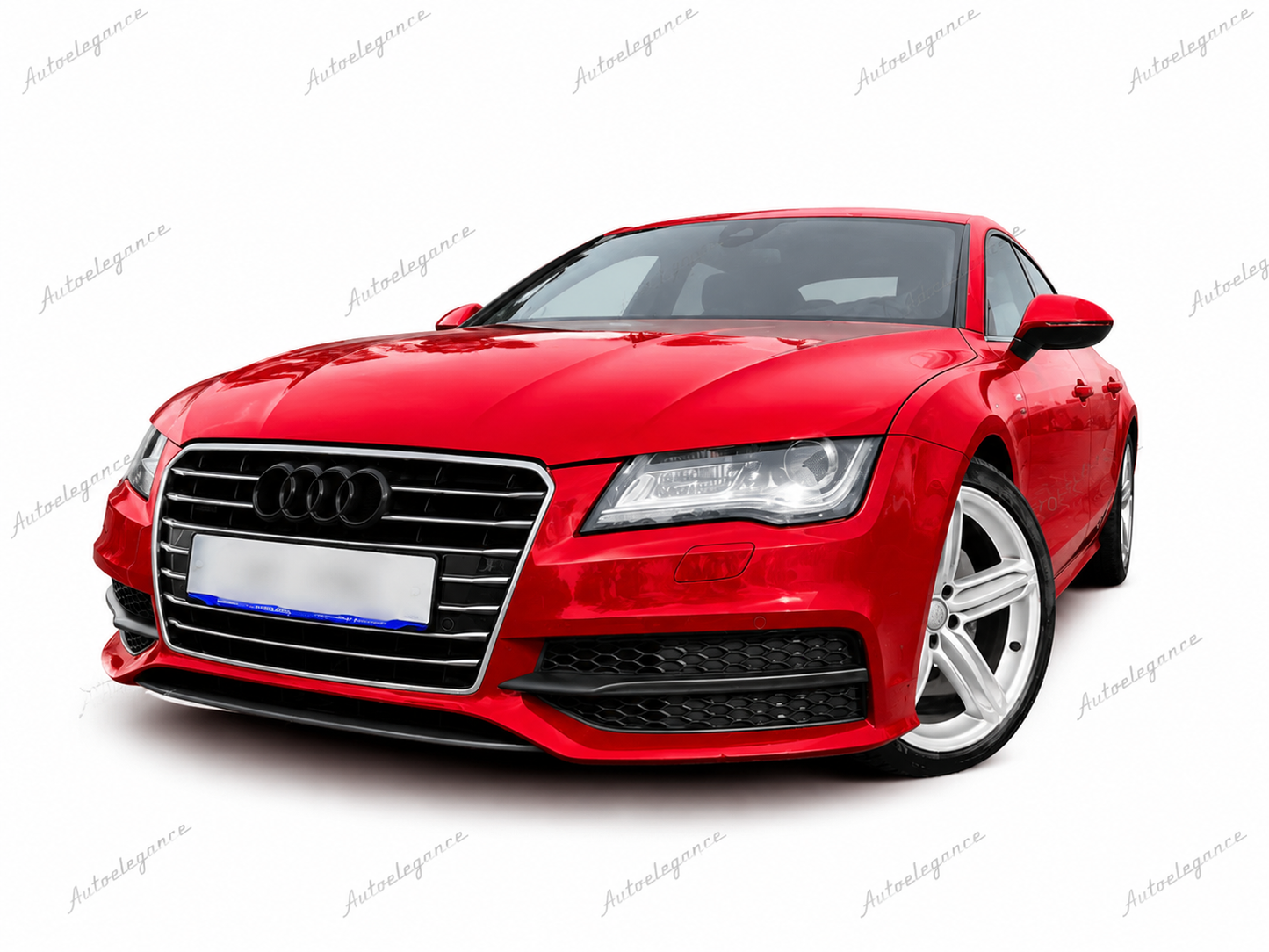 🔥ART.1945 GRIGLIA ADATTO PER AUDI  A7 2010-2014 LOOK S7 NERA PROFILI CROMATI🔥