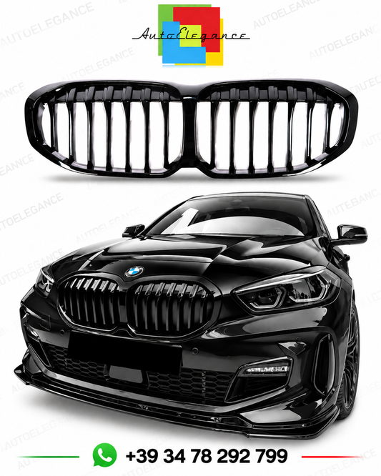 👉Griglia anteriore adatto per BMW Serie 1 (F40) (2019-2024) Nero lucido👈