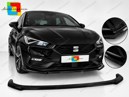 👉SPLITTER ANTERIORE ADATTO PER SEAT LEON MK4 FR 2020+ NERO LUCIDO👈