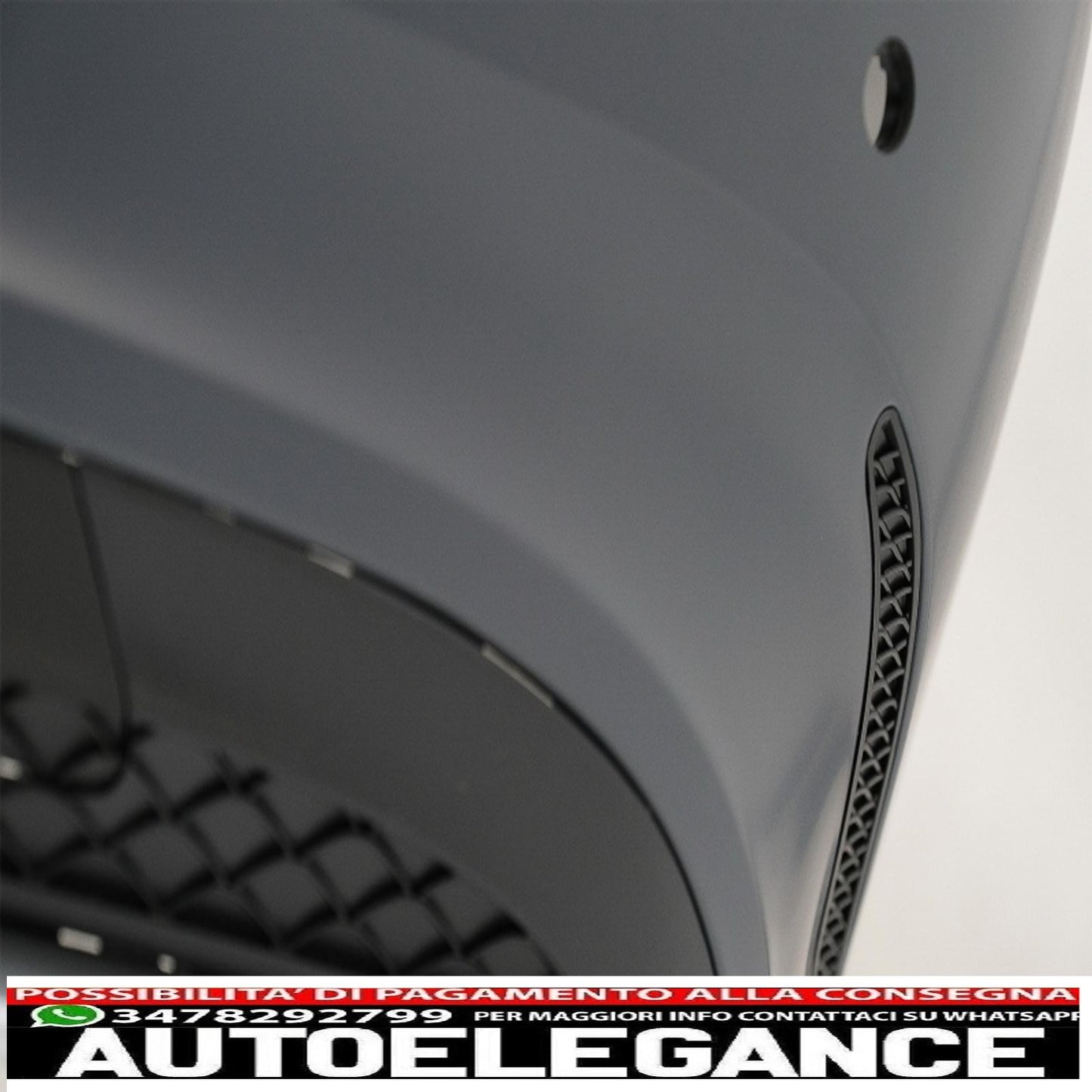 Rear bumper with exhaust tips black edition suitable for mercedes e class w212 facelift (2013-2016) design e63
