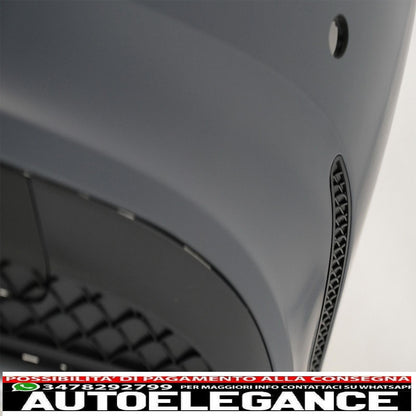 Rear bumper with exhaust tips black edition suitable for mercedes e class w212 facelift (2013-2016) design e63