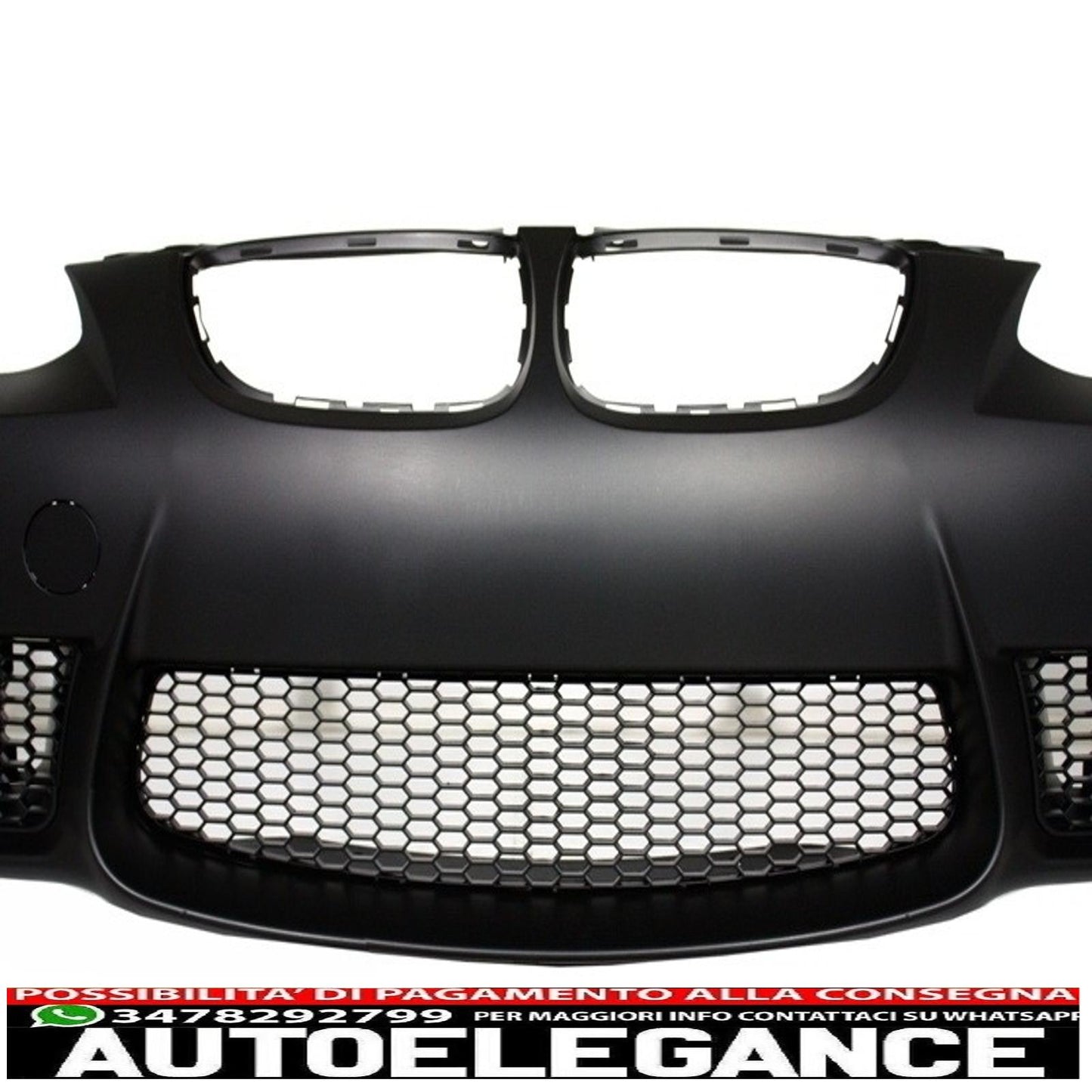 paraurti anteriore con parafanghi anteriori adatto a bmw serie 3 e92 coupe e93 cabrio (2006-2009) m3 look senza pdc e proiettori