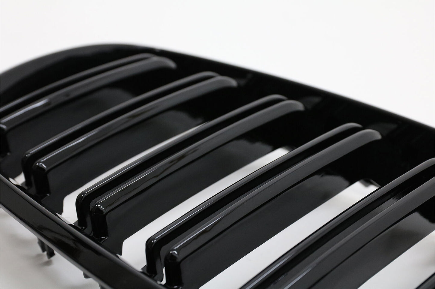 Front Grilles for BMW X5 X6 E70 E71 07-14 Double Stripe M Look Gloss Black