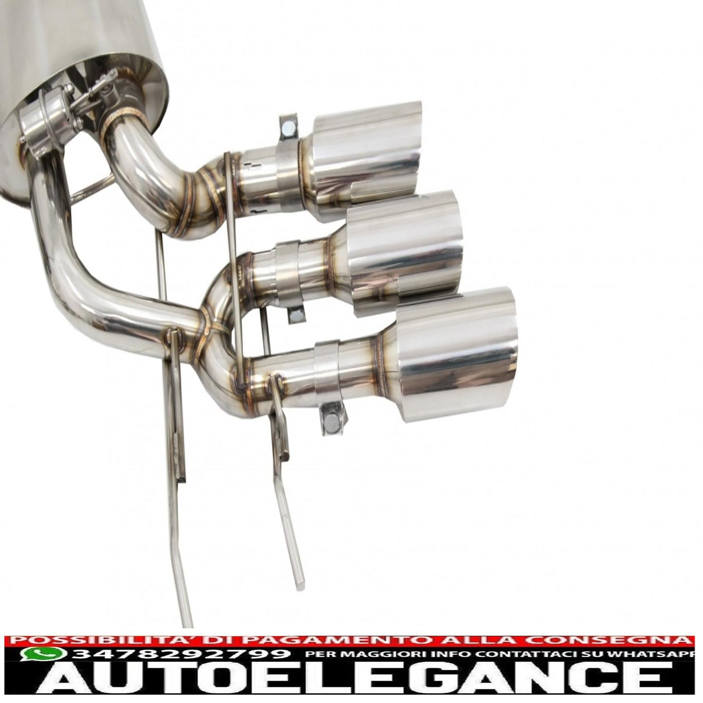 complete exhaust system suitable for mercedes g-class w463 (2009-2018) g500 g55 g63 g65 triple exhaust pipes with electronic valve