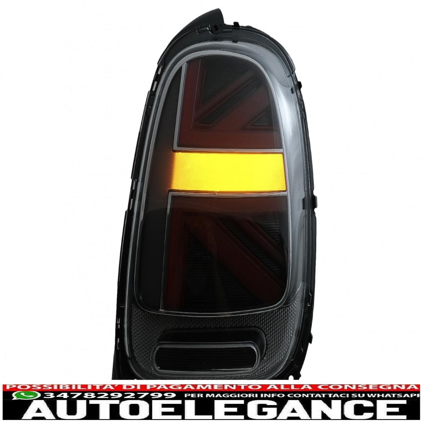 Rear lights suitable for mini one f55 f56 f57 3d 5d cabriolet (2014-2018) JCW Design smoke red