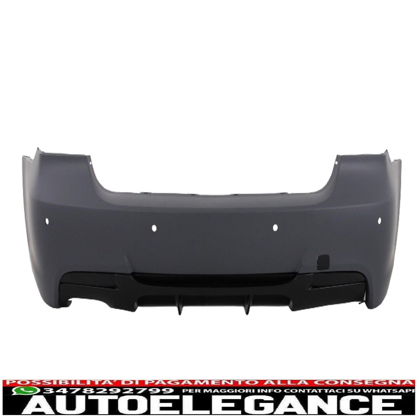 complete body kit suitable for bmw 3 series e90 (2005-2008) m-technik m-performance design with black angel eye headlights