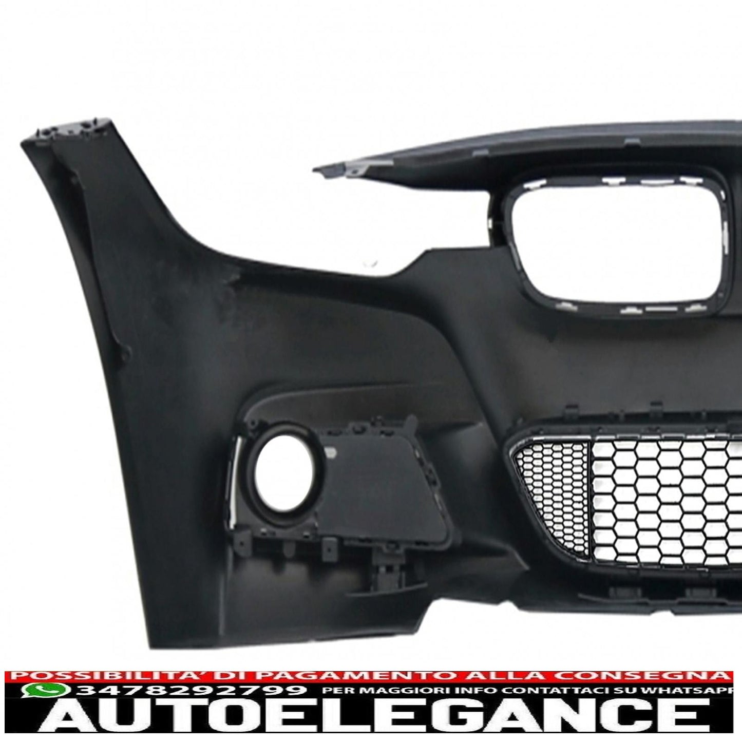 paraurti anteriore adatto per bmw serie 3 f30 f31 (2011-2019) design m-technik senza fendinebbia