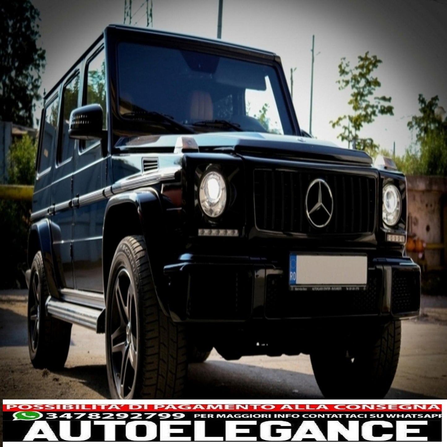 front grill suitable for mercedes g class w463 (1990-2014) new g63 gt-r panamericana design all black