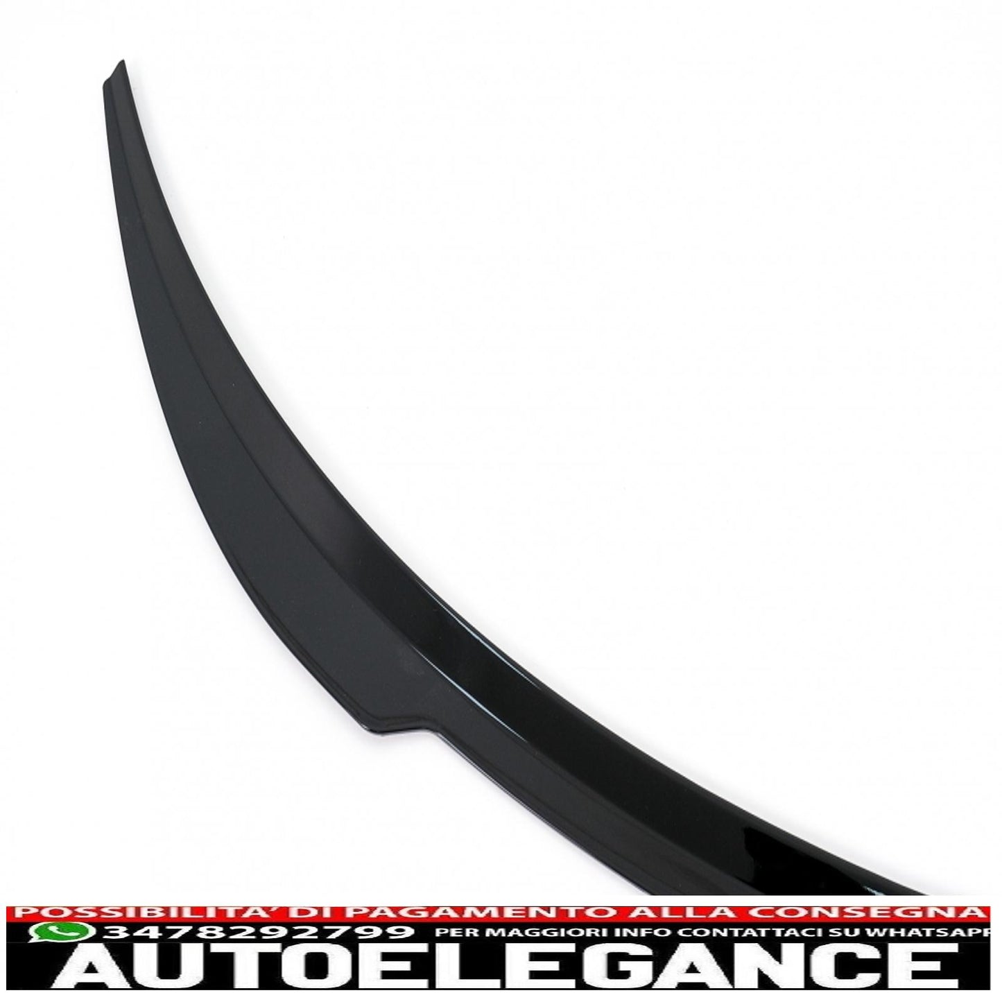 trunk spoiler suitable for tesla model 3 (2017-up) piano black 