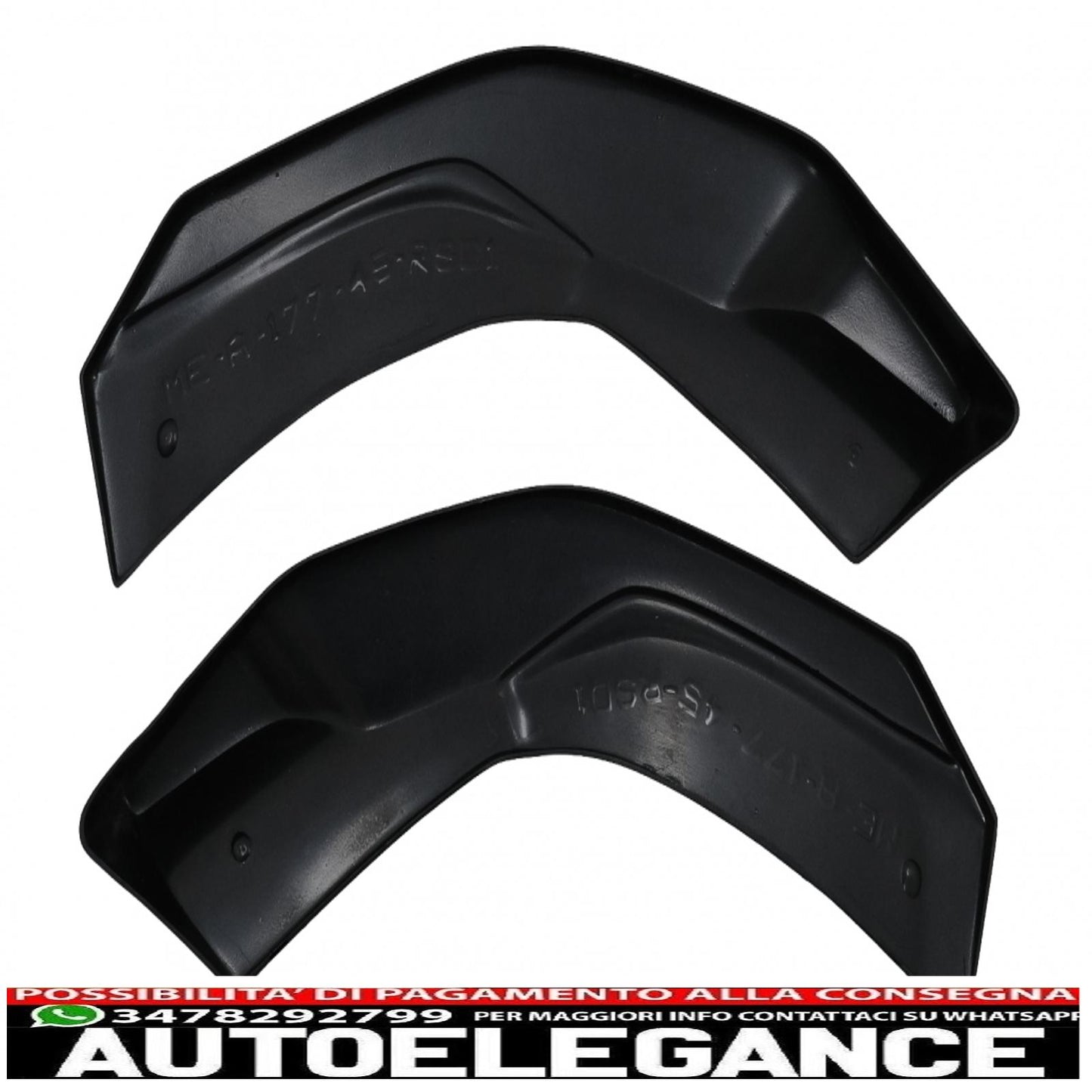 Alette splitter laterali per paraurti posteriore adatte per mercedes classe A W177 A35 A45 Hatchback (2018-up) Piano Black AUTOELEGANCERICAMBI