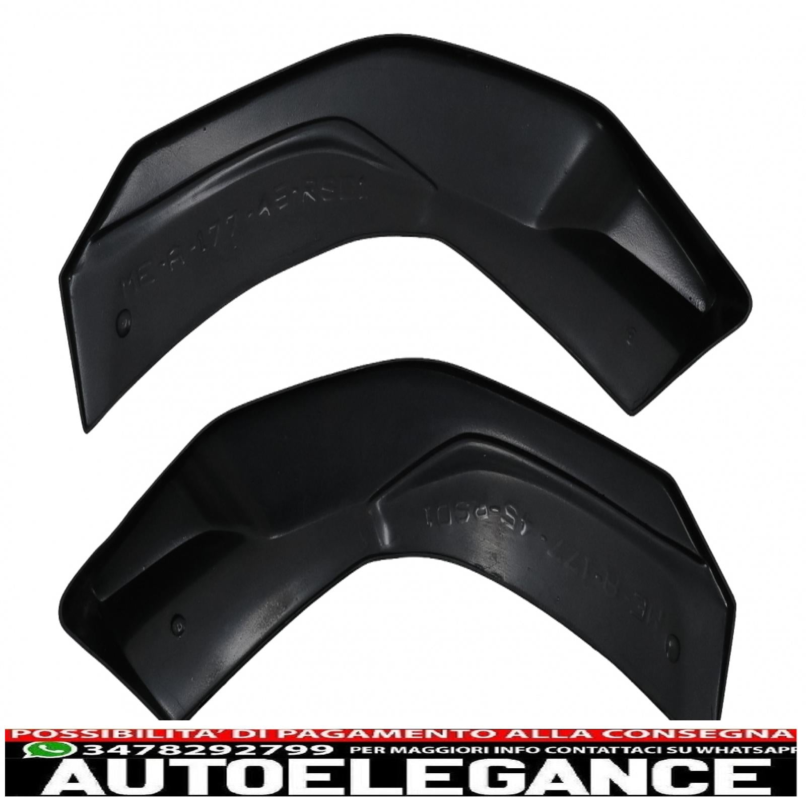 Alette splitter laterali per paraurti posteriore adatte per mercedes classe A W177 A35 A45 Hatchback (2018-up) Piano Black AUTOELEGANCERICAMBI