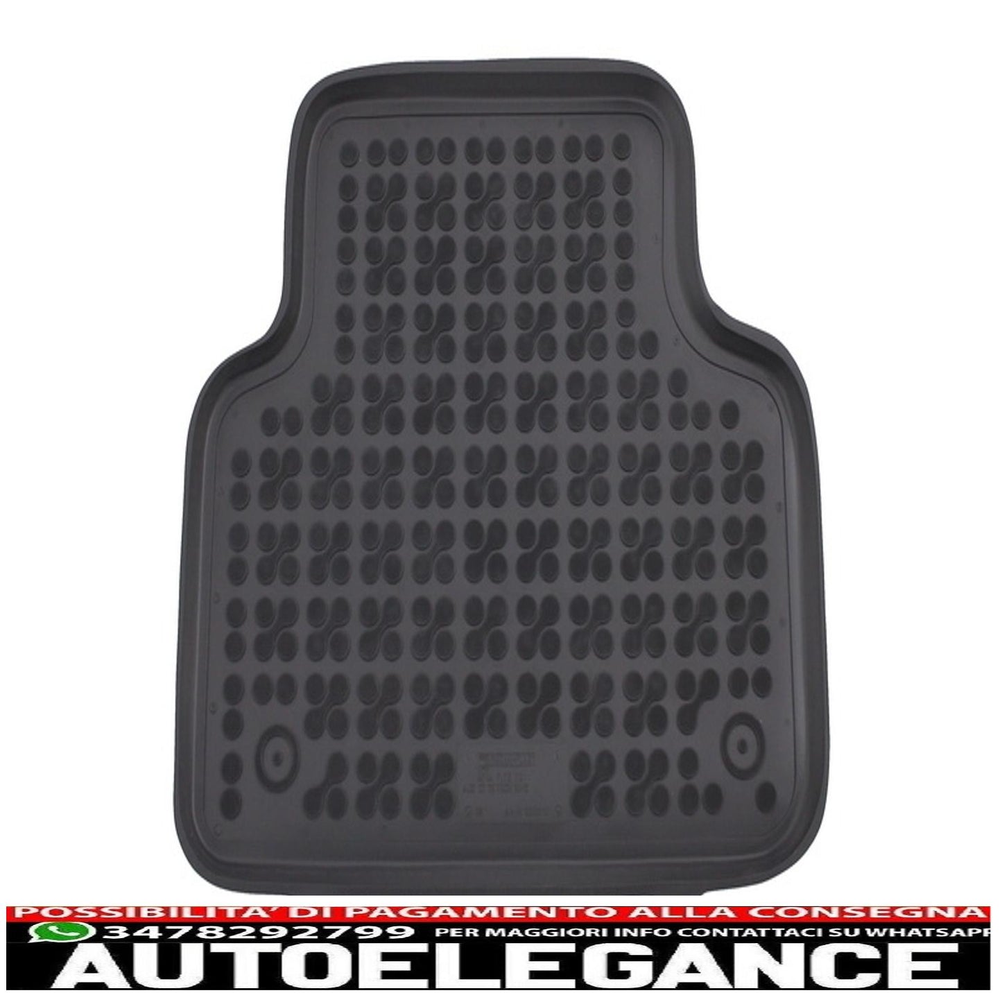 Black rubber mat suitable for audi q7 4m (2015-) q8 (2018-)